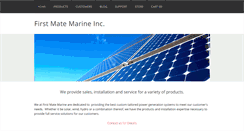 Desktop Screenshot of firstmatemarine.com