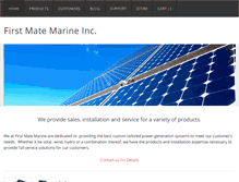 Tablet Screenshot of firstmatemarine.com
